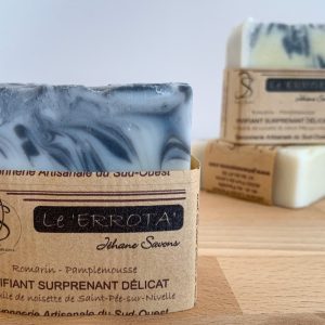 Savon à l'huile vierge de noisette de 1ère pression à froid, Romarin et Pamplemousse